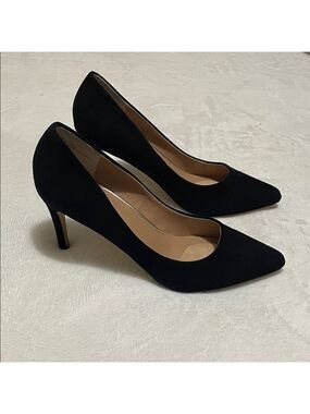 NWOB Wendy Williams Black Suede Pump Heels Sz 6.5M